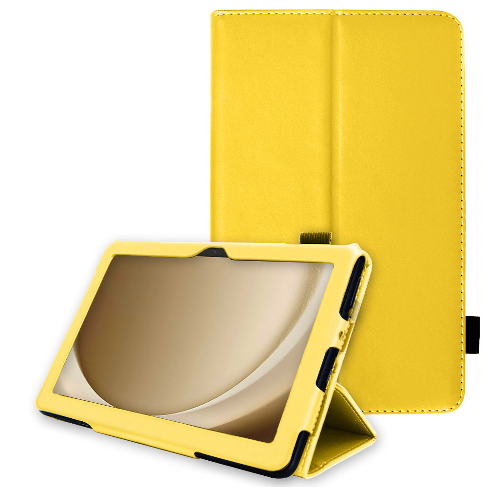 TECHGEAR Folio Case for Samsung Galaxy Tab A11+ & A9+ 11" (SM-X230/X236/X210/X215) – Leather Stand Cover with Hand Strap & Auto Sleep/Wake