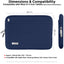 TECHGEAR AirShock Universal Tablet Sleeve | Shockproof Protective Sleeve Case for 7-13 Inch Tablets | Water-Resistant Oxford Fabric with Front Storage Pocket