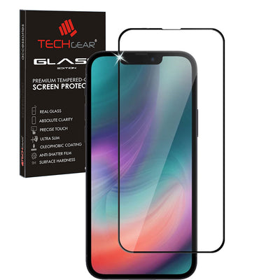 TECHGEAR 3D Full Coverage Tempered Glass Screen Protector for iPhone 17e & iPhone 16e 6.1" – 9H Clear Edge-to-Edge Protection (1 Pack / 2 Pack)