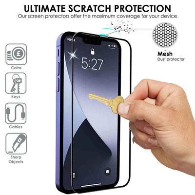 TECHGEAR 3D GLASS Screen Protectors for iPhone 17 Pro Max (2025) – Full Screen Adhesion, 3D Curved Edge Full Coverage Tempered Glass, Face ID Compatible