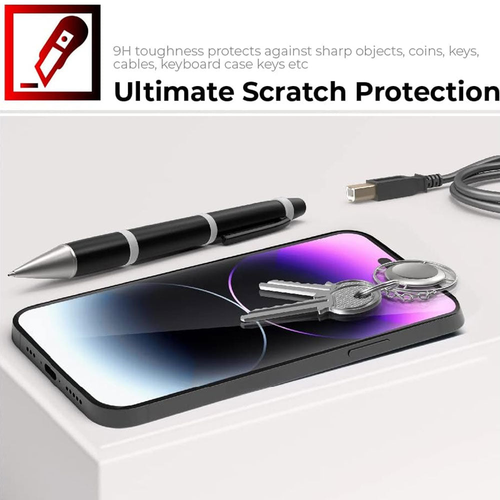 TECHGEAR Tempered Glass Screen Protectors for iPhone 17 Pro Max (2025) – 2.5D Round Edge, 9H Hardness, Crystal Clear, Scratch-Resistant, No-Bubble - 1/2/3 Packs