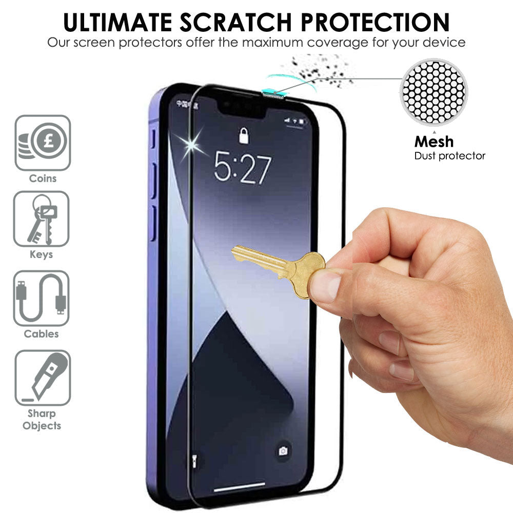 TECHGEAR 3D GLASS Screen Protectors for iPhone 17 & iPhone 17 Pro (2025) – Full Screen Adhesion, 3D Curved Edge Full Coverage Tempered Glass, Face ID Compatible