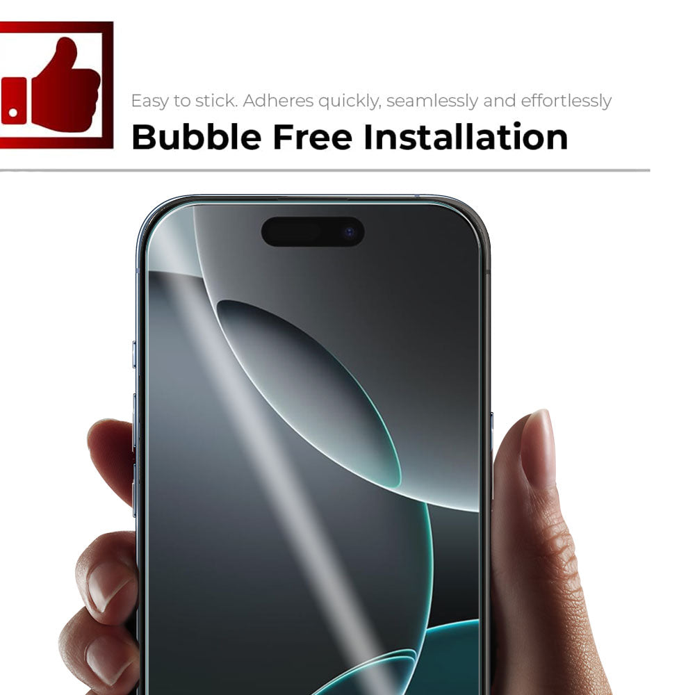 TECHGEAR Tempered Glass Screen Protectors for iPhone 17 Pro Max (2025) – 2.5D Round Edge, 9H Hardness, Crystal Clear, Scratch-Resistant, No-Bubble - 1/2/3 Packs