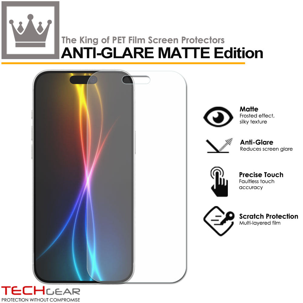 TECHGEAR Matte Film Screen Protectors for iPhone 17 Pro Max (2025) – Anti-Glare, Anti-Fingerprint, Scratch Resistant, Easy Install