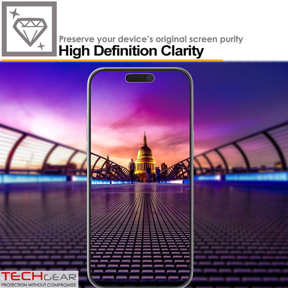 TECHGEAR Clear Film Screen Protectors for iPhone Air (2025) – Crystal Clear LCD Film Guard, Scratch Resistant, Touch Sensitive