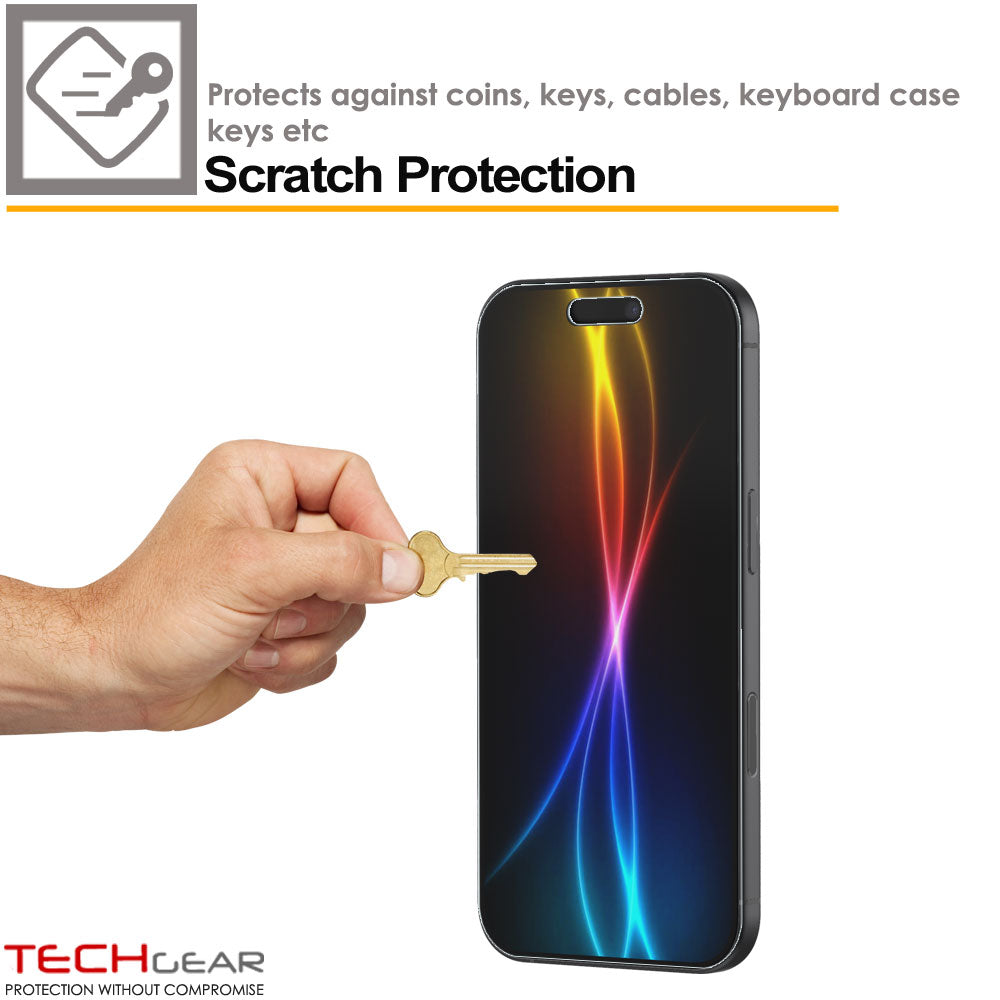TECHGEAR Clear Film Screen Protectors for iPhone 17 Pro Max (2025) – Crystal Clear LCD Film Guard, Scratch Resistant, Touch Sensitive