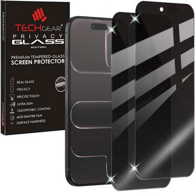 TECHGEAR Anti-Spy Privacy Glass Screen Protector for iPhone Air (2025) – Tempered Glass, Anti-Peeping Privacy Filter, Touch & Face ID Compatible