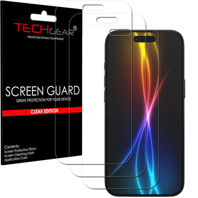 TECHGEAR Clear Film Screen Protectors for iPhone Air (2025) – Crystal Clear LCD Film Guard, Scratch Resistant, Touch Sensitive