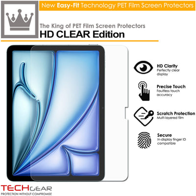 TECHGEAR Clear Screen Protector for iPad Air 13-inch (2026 M4 / 2025 M3 / 2024 M2) Ultra HD Protective Film – 1 Pack, 2 Pack, 3 Pack, 5 Pack