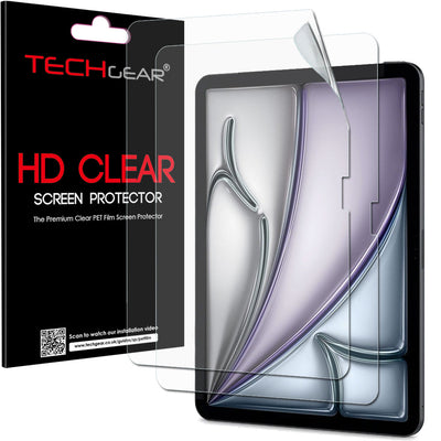 TECHGEAR Clear Screen Protector for iPad Air 13-inch (2026 M4 / 2025 M3 / 2024 M2) Ultra HD Protective Film – 1 Pack, 2 Pack, 3 Pack, 5 Pack