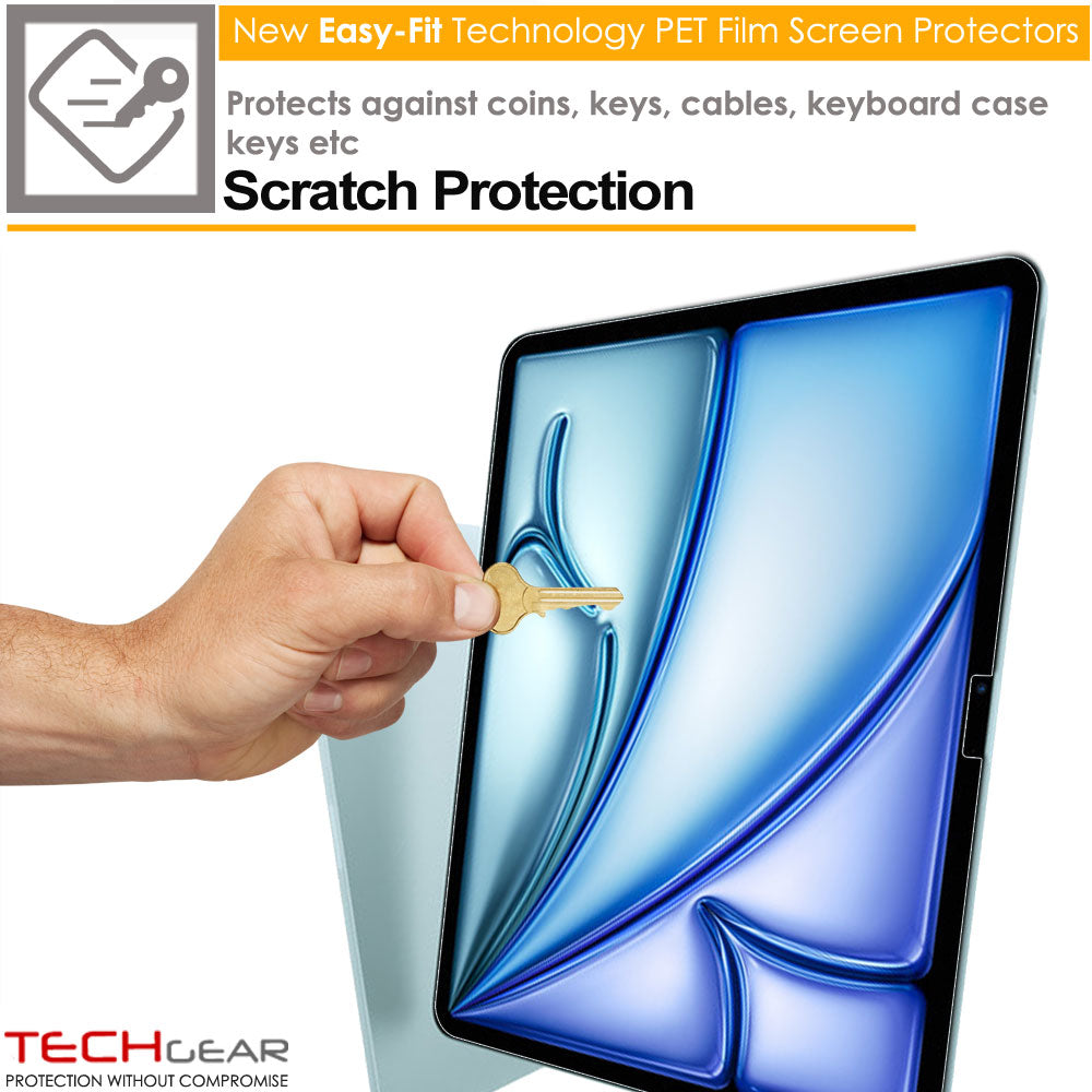TECHGEAR Clear Screen Protector for iPad Air 13-inch (2026 M4 / 2025 M3 / 2024 M2) Ultra HD Protective Film – 1 Pack, 2 Pack, 3 Pack, 5 Pack