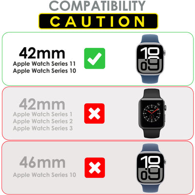 Apple Watch Series 11 & 10 42mm Full Coverage EPU Film Screen Protectors