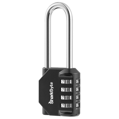 4-Dial Heavy Duty Combination Padlock [2.6" Long Shackle]