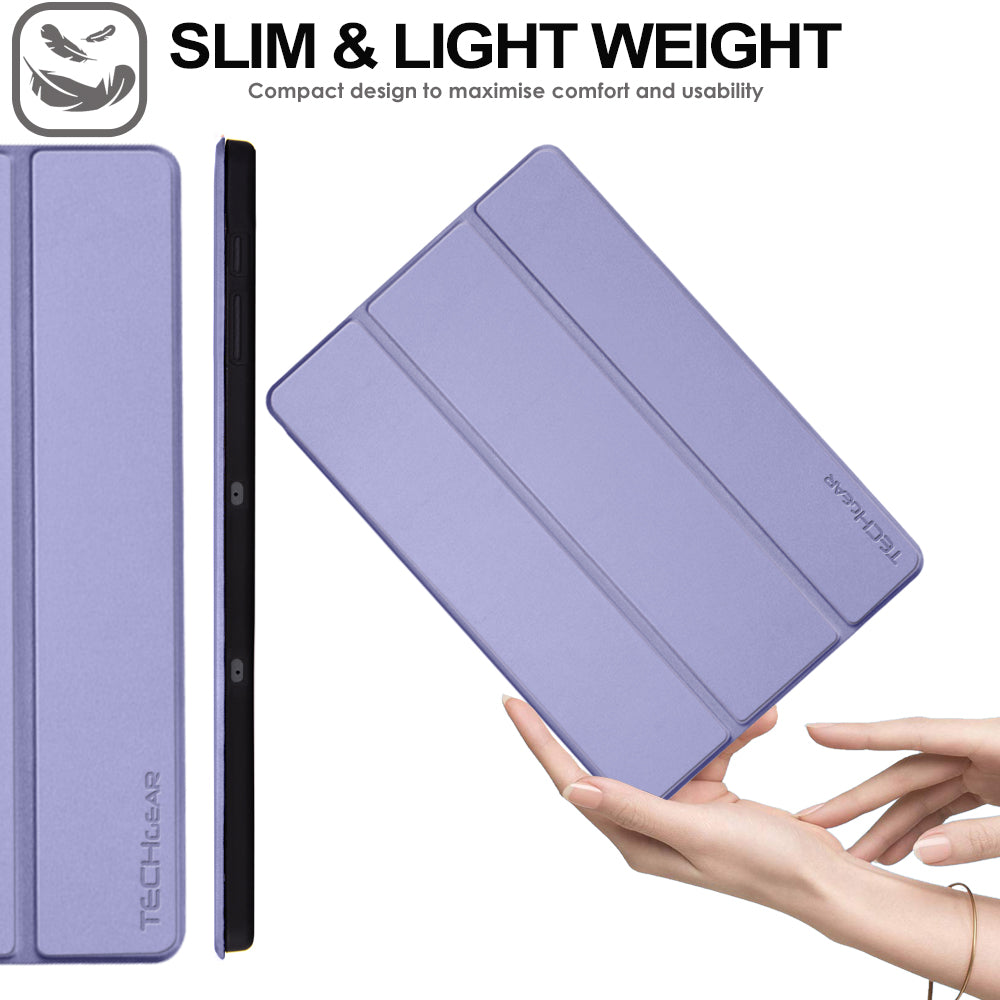 TECHGEAR Smart Case for Samsung Galaxy Tab S10 Lite / S10 FE / S9 FE 10.9" (SM-X400, X406, X520, X526, X510, X516) – Slim Stand Cover with Auto Sleep/Wake & S-Pen Holder