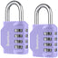 SharkByte Heavy Duty 4-Dial Combination Padlock – Weatherproof Outdoor Lock for Gym, School, Shed, Storage, Cabinet & Toolbox (1 / 2 / 3 / 4 Pack)
