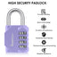 SharkByte Heavy Duty 4-Dial Combination Padlock – Weatherproof Outdoor Lock for Gym, School, Shed, Storage, Cabinet & Toolbox (1 / 2 / 3 / 4 Pack)