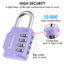 SharkByte Heavy Duty 4-Dial Combination Padlock – Weatherproof Outdoor Lock for Gym, School, Shed, Storage, Cabinet & Toolbox (1 / 2 / 3 / 4 Pack)