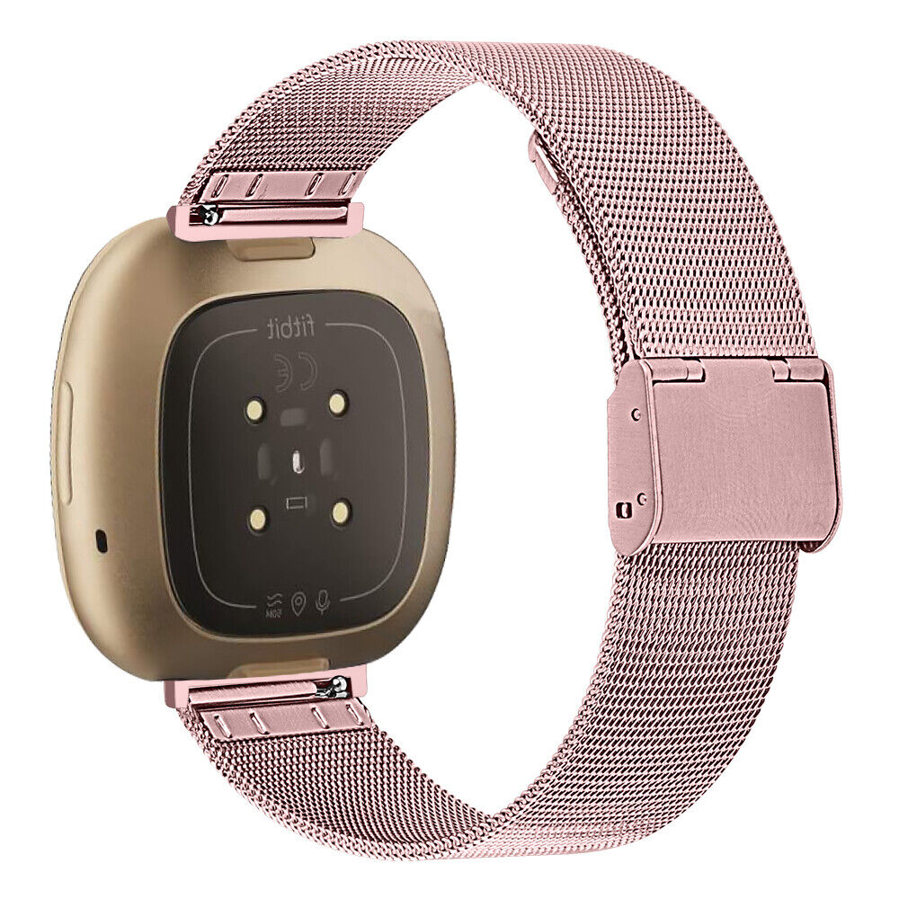 Milanese Stainless Steel Watch Band for Fitbit Versa 4, 3 & Fitbit Sense 2, 1