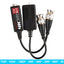 TECHGEAR CCTV Video Balun 4K 8MP BNC to RJ45 Connector, Easy Press-Fit - Passive UTP CAT5/6 Camera Adapter (Multi Pack Pairs)