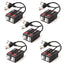 TECHGEAR CCTV Video Balun 4K 8MP BNC to RJ45 Connector, Easy Press-Fit - Passive UTP CAT5/6 Camera Adapter (Multi Pack Pairs)