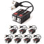 TECHGEAR CCTV Video Balun 4K 8MP BNC to RJ45 Connector, Easy Press-Fit - Passive UTP CAT5/6 Camera Adapter (Multi Pack Pairs)
