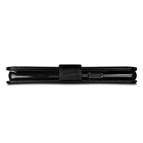 [Wallet Case] Protective Cover with Cash & Card Holder, Stand and Wrist Strap For Samsung Galaxy S9 Plus
