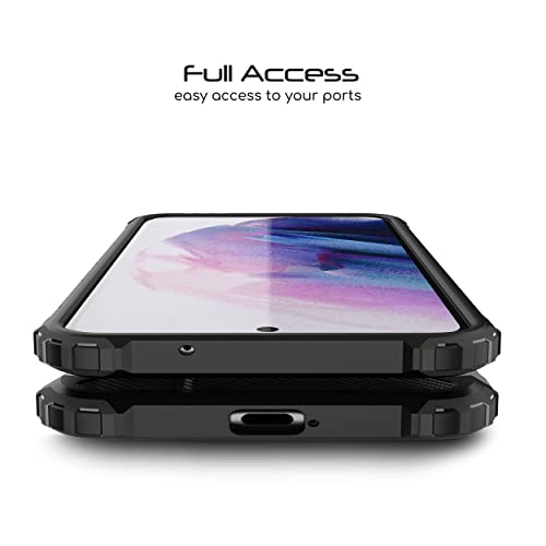 [Tough Armoured Case] ShockProof Dual-Layer Protective Heavy Duty Cover for Samsung Galaxy S21 FE