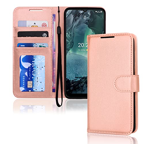 [Wallet Case] Protective Cover with Cash & Card Holder, Stand and Wrist Strap For Nokia G11 / G21