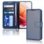 [Wallet Case] Protective Cover with Cash & Card Holder, Stand and Wrist Strap For Samsung Galaxy S21 FE 5G