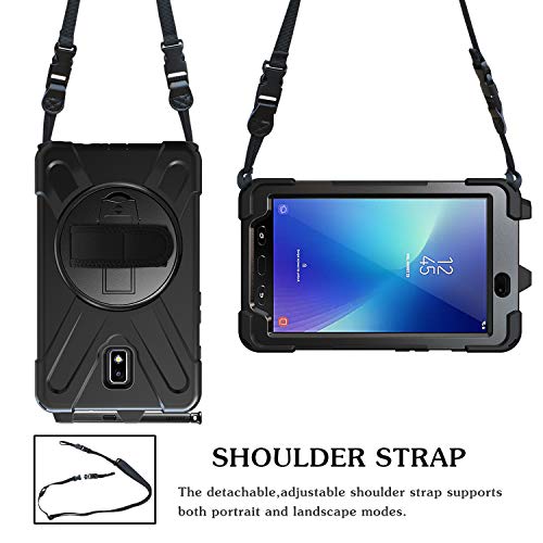[X-Case] Rugged Armour Case with Stand, Hand & Shoulder Strap for Samsung Galaxy Tab Active 2 8.0" (SM-T390 / SM-T395)