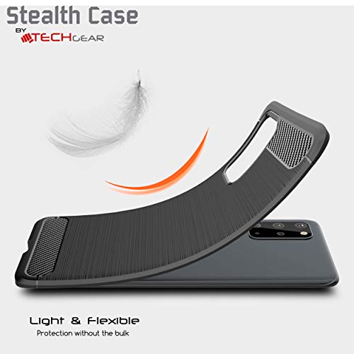[Stealth Case] Samsung Galaxy S20 Plus Soft Protective Slim Cover with Carbon Fibre Detailing