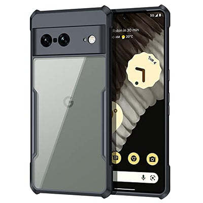 [Fusion Armour Case] Premium Hybrid Tough Heavy Duty, Clear Back, Bumper Case for Google Pixel 7 5G