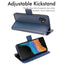 [Wallet Case] Protective Cover with Cash & Card Holder, Stand and Wrist Strap For Samsung Galaxy XCover 6 Pro
