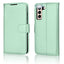 [Wallet Case] Protective Cover with Cash & Card Holder, Stand and Wrist Strap For Samsung Galaxy S21 FE 5G