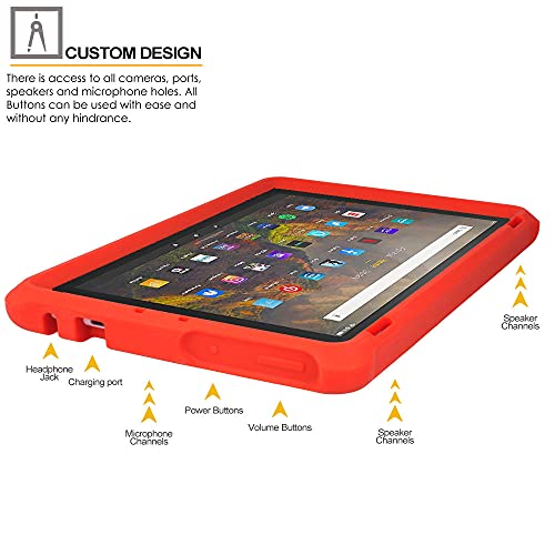 [Bumper Case] Shockproof Soft Easy Grip Case for Amazon Fire HD 10" / HD 10 Plus 11th Generation / 2021