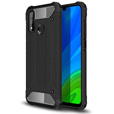 [Tough Armoured Case] ShockProof Dual-Layer Protective Heavy Duty Cover for Huawei P Smart 2020