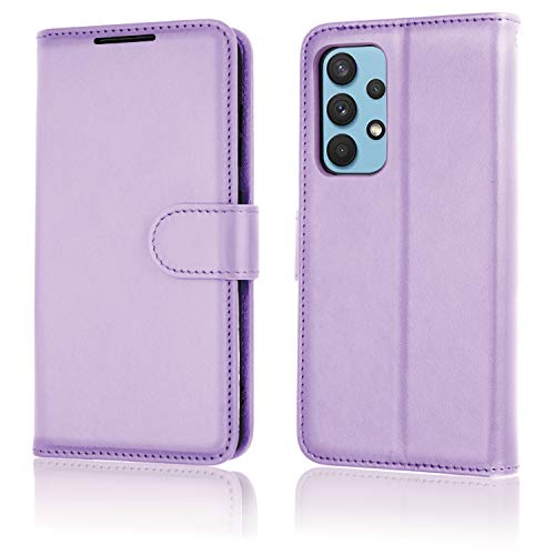 [Wallet Case] Protective Cover with Cash & Card Holder, Stand and Wrist Strap For Samsung Galaxy A32 5G