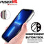 [Fusion HD Case] Shockproof Fused Gel Bumper & Hard Back Slim Clear Cover for iPhone 13
