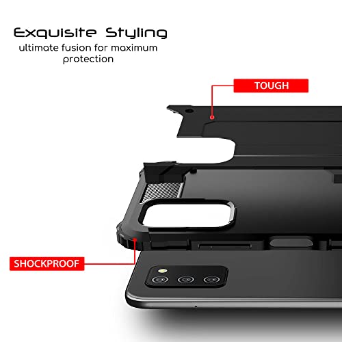 [Tough Armoured Case] ShockProof Dual-Layer Protective Heavy Duty Cover for Samsung Galaxy A03s