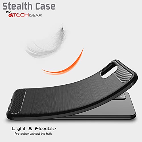 [Stealth Case] Samsung Galaxy A22 5G Soft Protective Slim Cover with Carbon Fibre Detailing