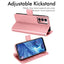 [Wallet Case] Protective Cover with Cash & Card Holder, Stand and Wrist Strap For Oppo Reno4 Z 5G