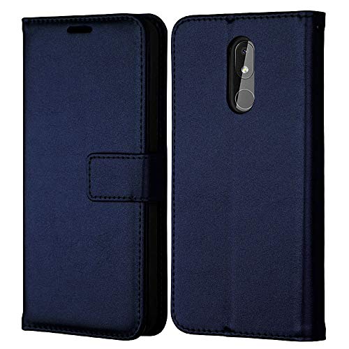 [Wallet Case] Protective Cover with Cash & Card Holder, Stand and Wrist Strap For Nokia 3.2