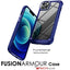 [Fusion Armour Case] Premium Hybrid Tough Heavy Duty, Rugged, Clear Back Bumper Case for Apple iPhone 14 6.1"
