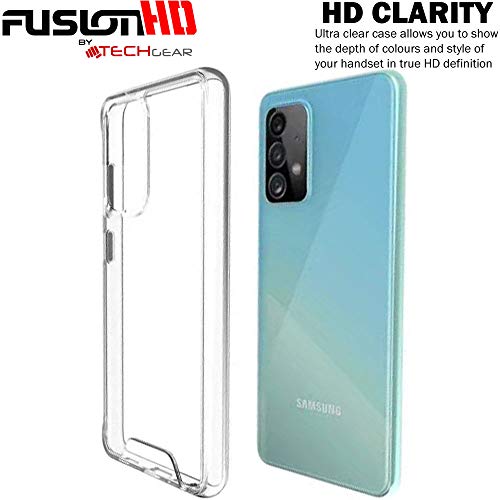 [Fusion HD Case] Shockproof Fused Gel Bumper & Hard Back Slim Clear Cover for Samsung Galaxy A54 5G