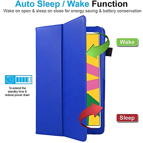 [Folio Case] Smart Cover Stand with Auto Sleep/Wake & Hand Strap For Apple iPad 10.2" 2021 / 2020 / 2019 [9th / 8th / 7th Generation]