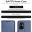 [Wallet Case] Protective Cover with Cash & Card Holder, Stand and Wrist Strap For Oppo Reno 8 Lite 5G