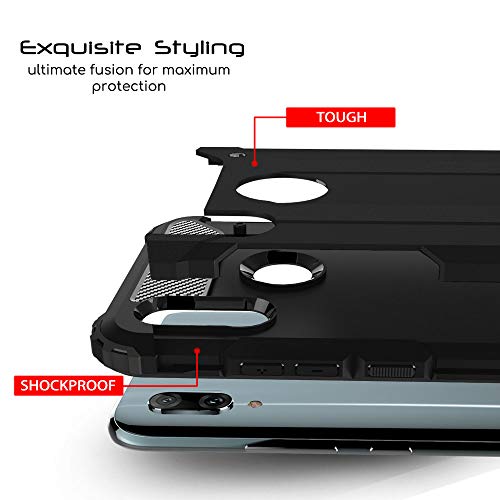 [Tough Armoured Case] ShockProof Dual-Layer Protective Heavy Duty Cover for Honor 10 Lite