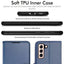 [Wallet Case] Protective Cover with Cash & Card Holder, Stand and Wrist Strap For Samsung Galaxy S21 FE 5G