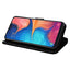 [Wallet Case] Protective Cover with Cash & Card Holder, Stand and Wrist Strap For Samsung Galaxy A20e