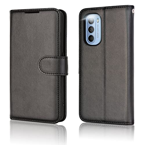 [Wallet Case] Protective Cover with Cash & Card Holder, Stand and Wrist Strap For Motorola Moto G31 / G41
